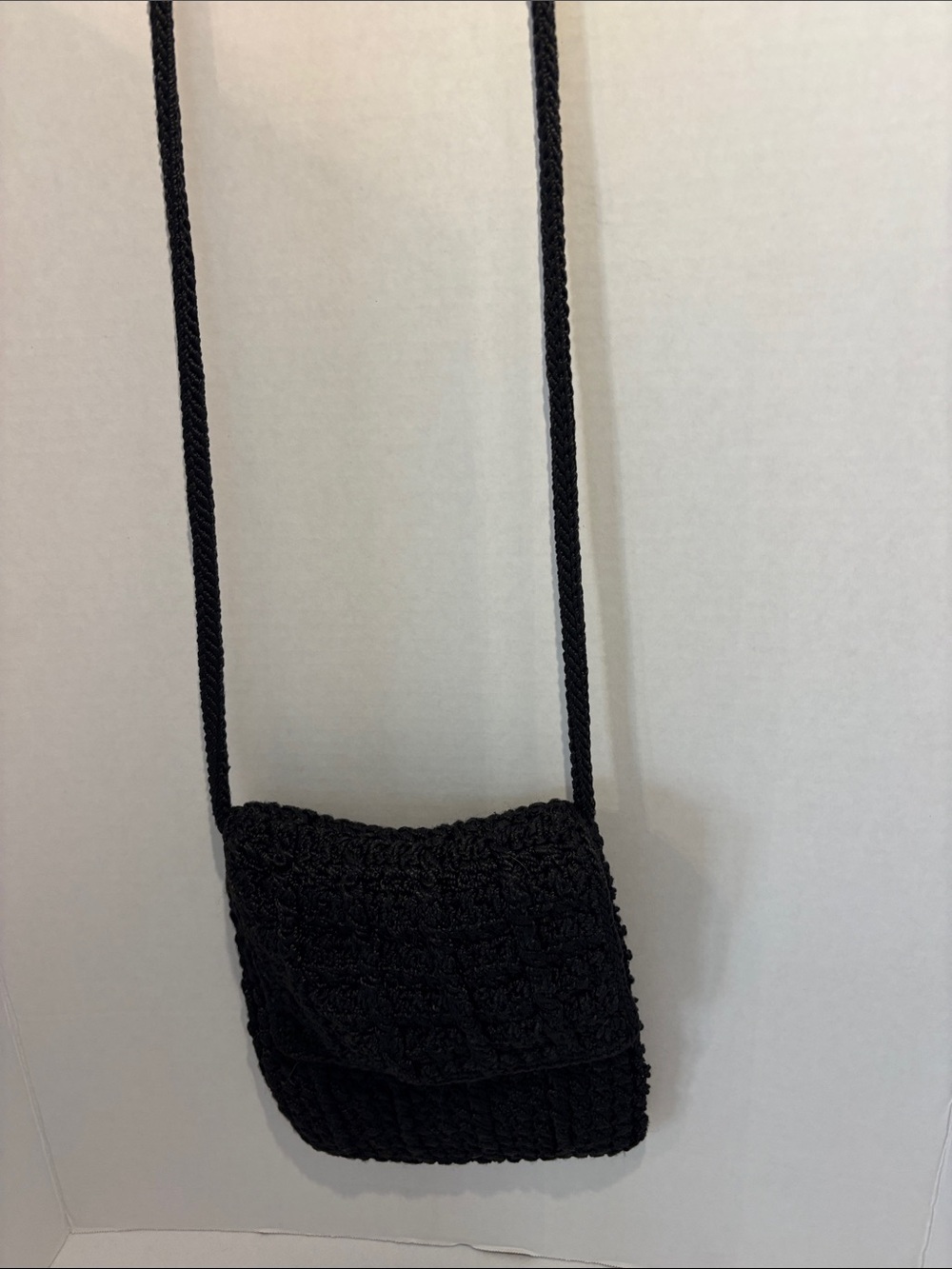 The Sak Black Crochet Crossbody bag